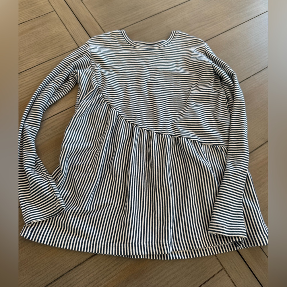 Eyelet & Ivy Black Striped Long Sleeve Top